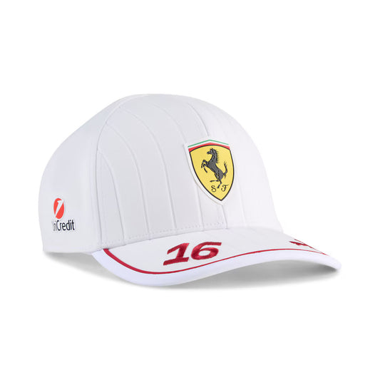 Ferrari F1 2025 Leclerc #16 White Cap
